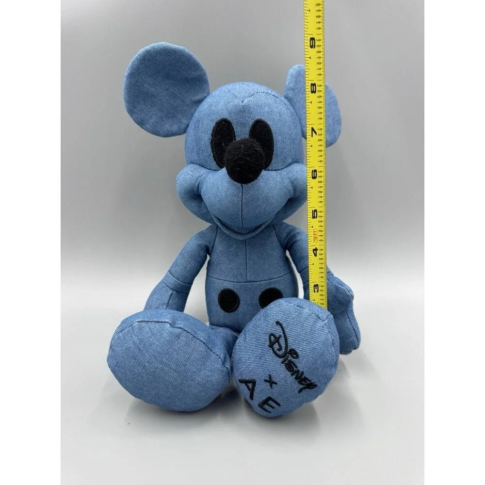 Disney Mickey Mouse X AE American Eagle Blue Denim Special Edition Plush 12